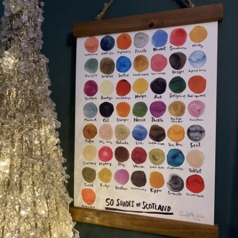 Fifty Shades of Scotland A3 print - Made in Scotland